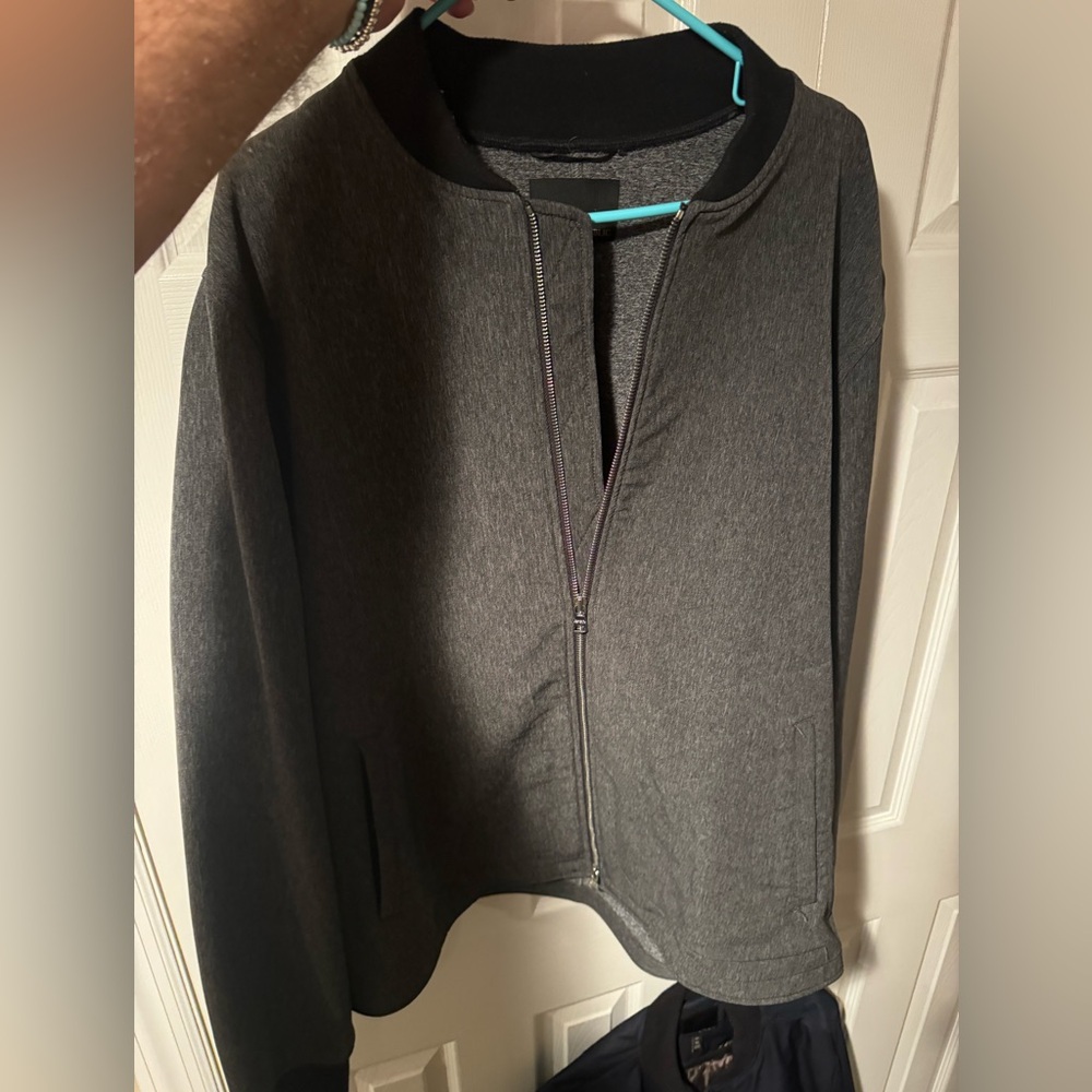 Banana Republic Gray Zip-Up Hoodie XL TALL